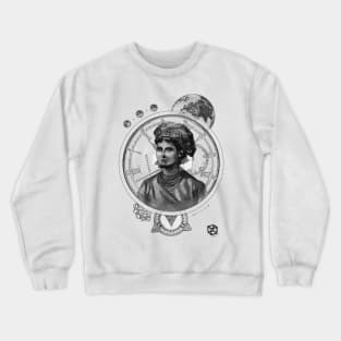 Pirate woman in space | collage art Crewneck Sweatshirt